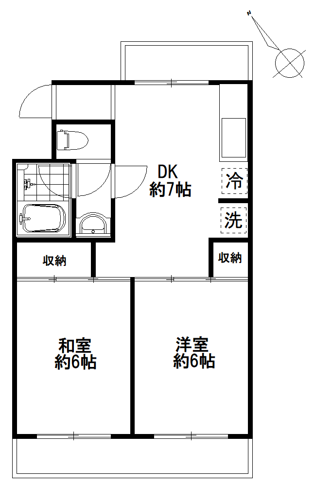 杉並区下井草のマンションの間取り