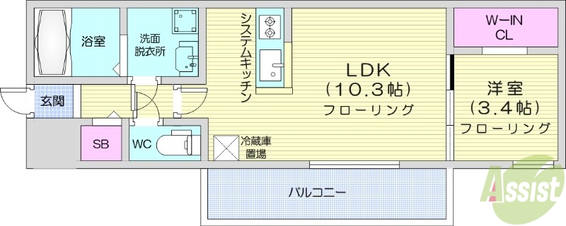 シティプレミア南郷13丁目の間取り