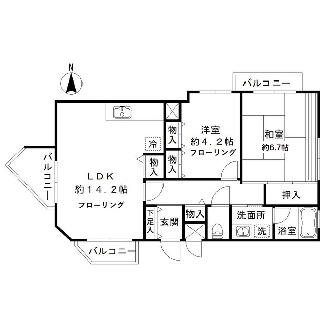 クレスト和泉の間取り