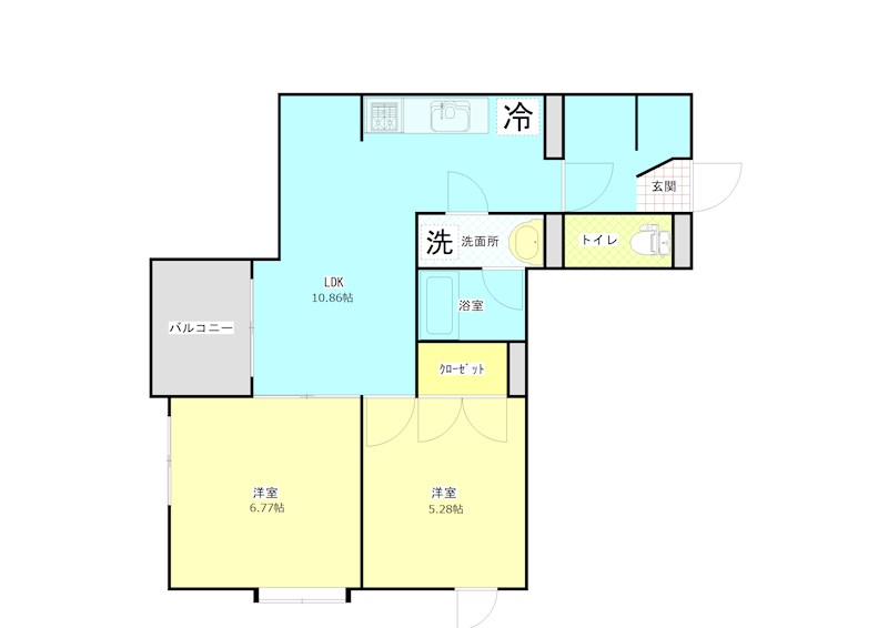 gala小倉10号の間取り