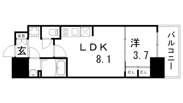 【プレサンスKOBE須佐野ハーバルの間取り】