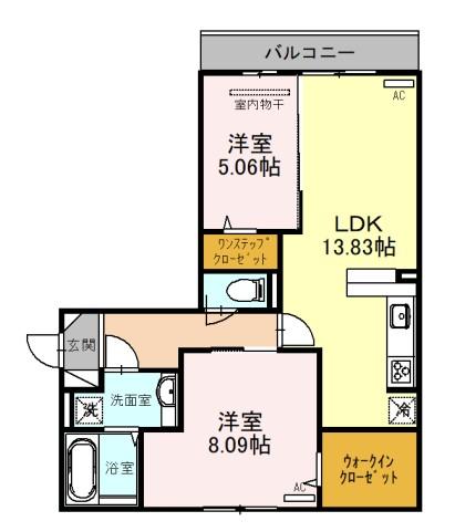 ベーネ　スタービレB棟の間取り