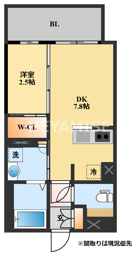 フロンティアききつIIIの間取り