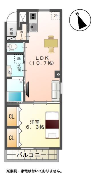 パークヒルズ榴ヶ岡　（ＰＡＲＫ　ＨＩＬＬＳ　榴ヶ岡）の間取り