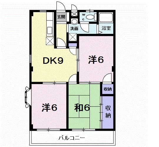 八千代市八千代台北のアパートの間取り