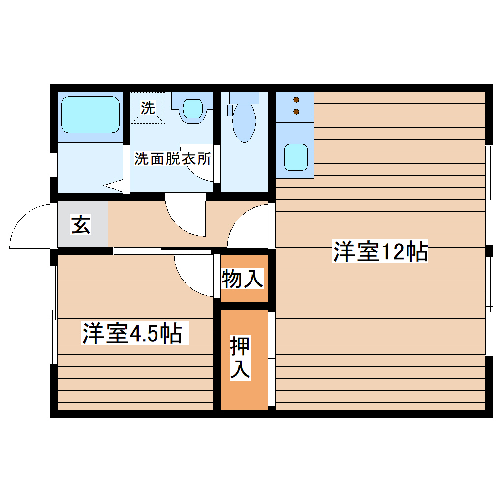 シティハイム中田の間取り