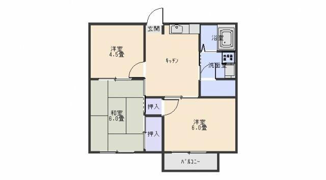 フォーブルおかたの間取り