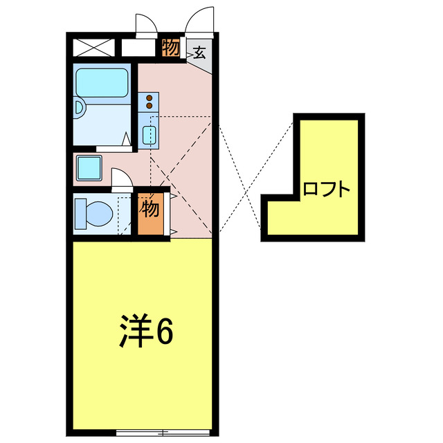 西岡崎駅前アールの間取り