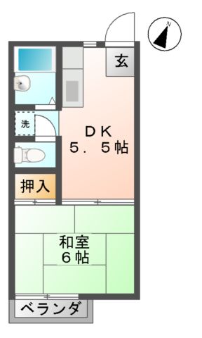 メゾンブランシュIIの間取り