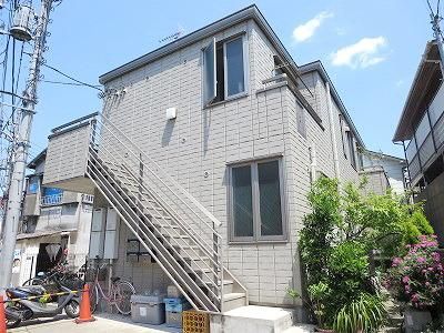 【大田区矢口のアパートの建物外観】