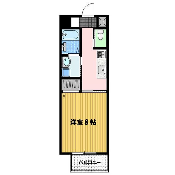 エヴァーグリーン思案橋の間取り