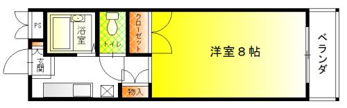 藤井寺市藤井寺のマンションの間取り