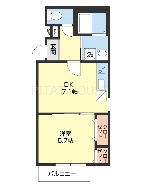 フジパレス和歌山太田III番館の間取り