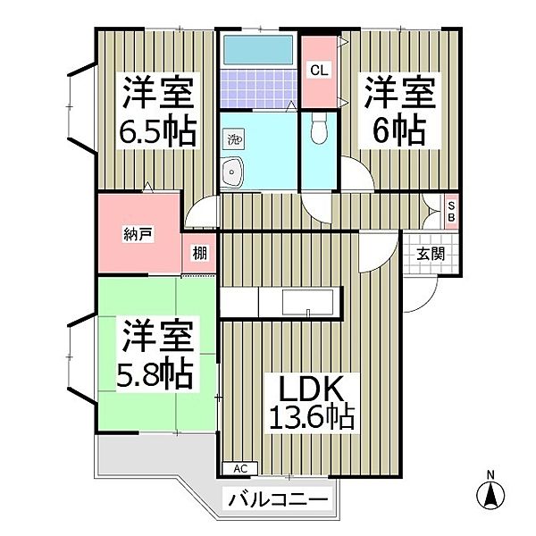 セトル・マルシェ　Bの間取り