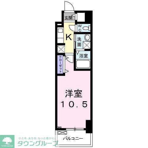 千葉市中央区問屋町のマンションの間取り