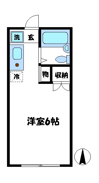 川崎市幸区戸手本町のマンションの間取り