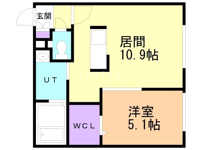 北広島市美沢のマンションの間取り