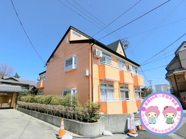 長野市若里のアパートの建物外観