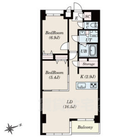 S-RESIDENCE神沢affordの間取り