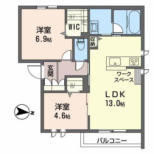 ショコラ下轡田の間取り