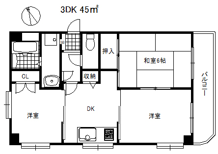 信成ハイツの間取り