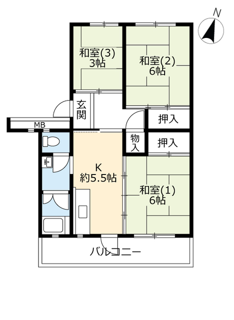 ＵＲ高津の間取り