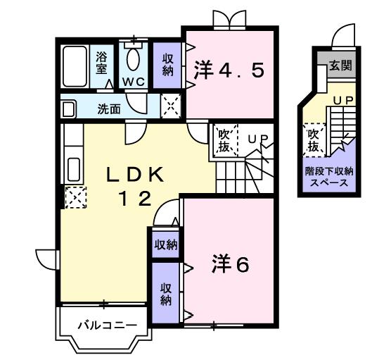 ローズガーデンＤ棟の間取り