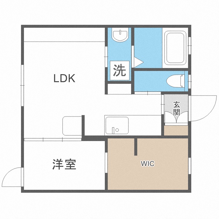 福岡市南区南大橋のアパートの間取り