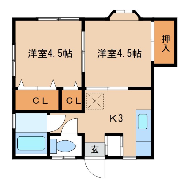 カーサ白山の間取り