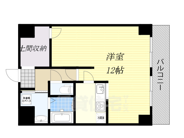 大阪市北区錦町のマンションの間取り