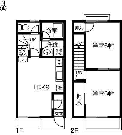 ＤＵＰＬＥＸ 国王１００Ｂの間取り
