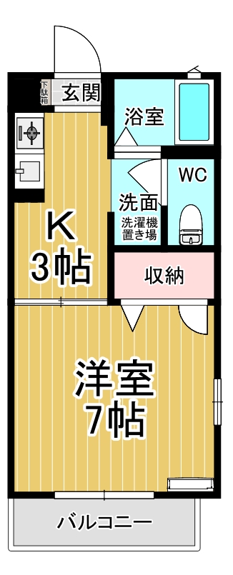 ラフォーレ・昴Bの間取り