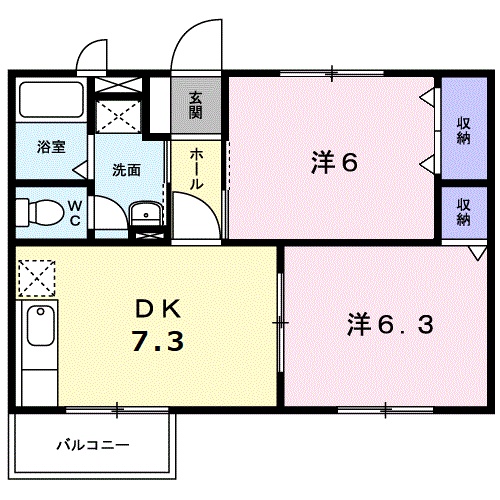 ＡＳＫＡ　高倉の間取り