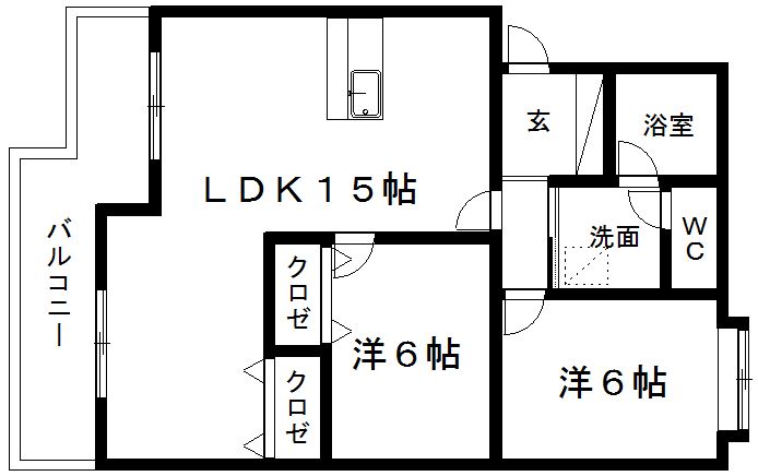 マンションストークVの間取り