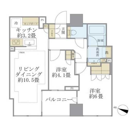 Brillia二番町の間取り写真