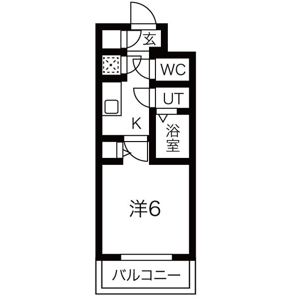 レジュールアッシュOSAKAデイフィールの間取り写真
