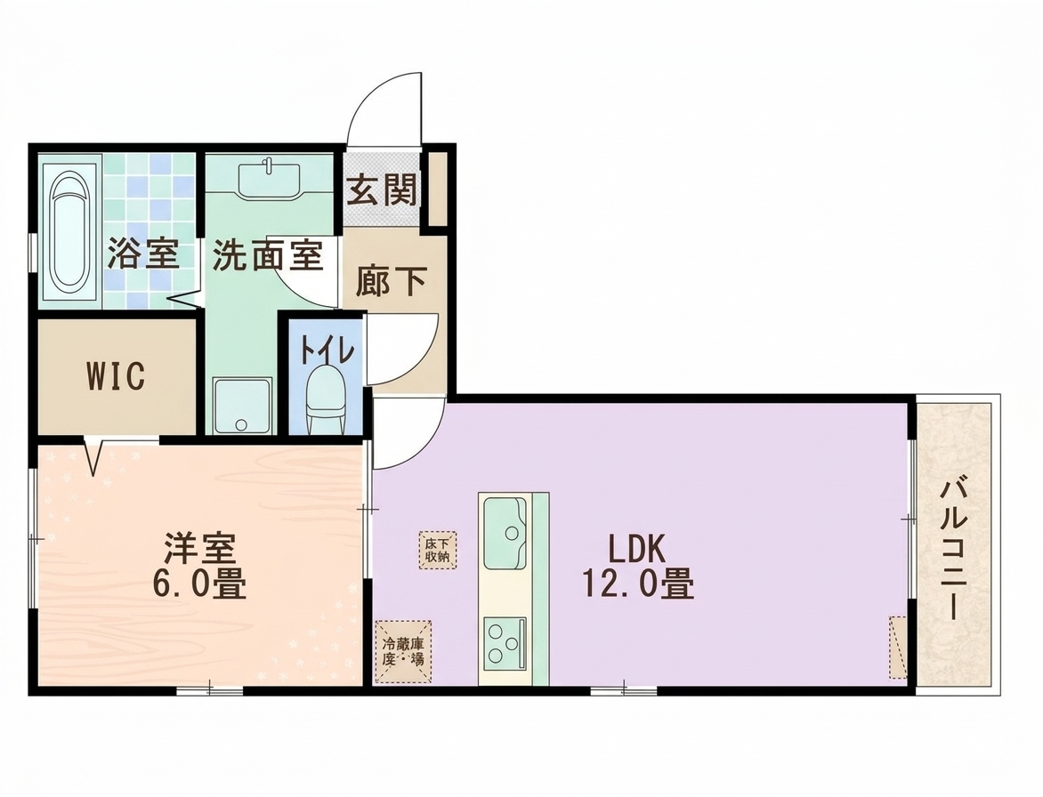 ＪＲ仙石線 榴ケ岡駅 徒歩4分 3階建 築10年の間取り写真