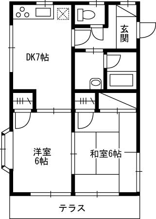 パーシモンヴィラNo.3の間取り