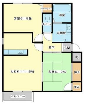 パセオ広畑Iの間取り