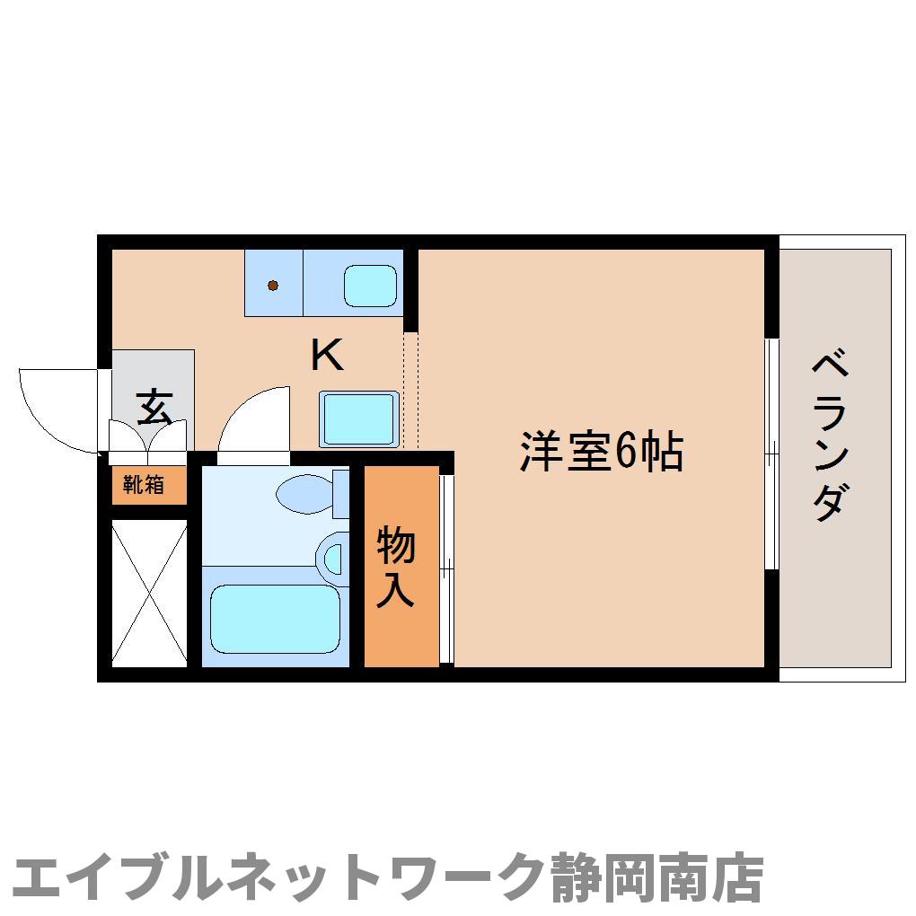 静岡市駿河区大谷のマンションの間取り