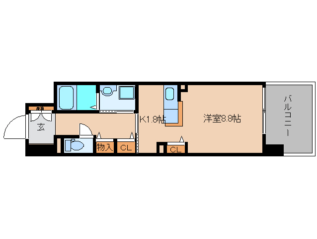 大和高田市大中東町のマンションの間取り