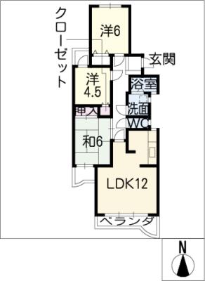 セゾンよもぎ台の間取り