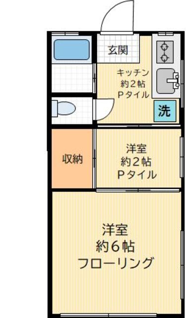 東京都目黒区駒場１（アパート）の賃貸物件の間取り