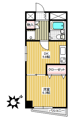 豊島区長崎のマンションの間取り