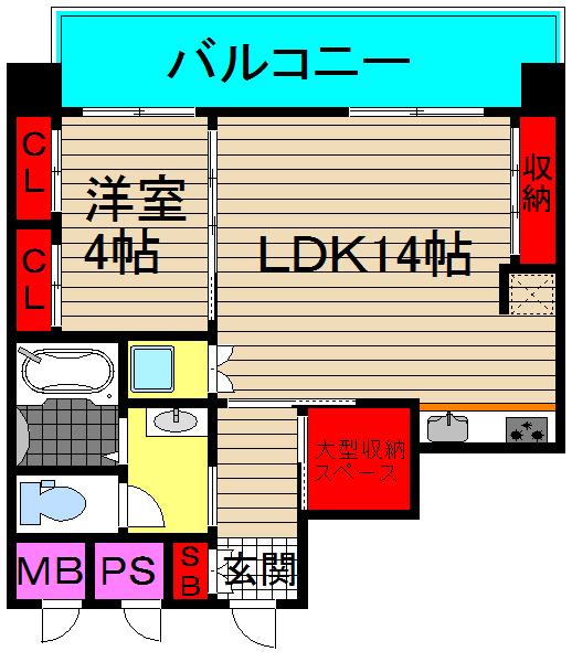 プライムハイツ阿波座の間取り