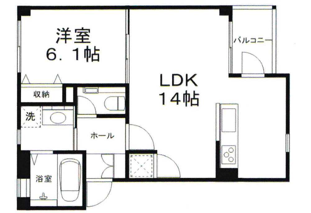 姫路市車崎のマンションの間取り