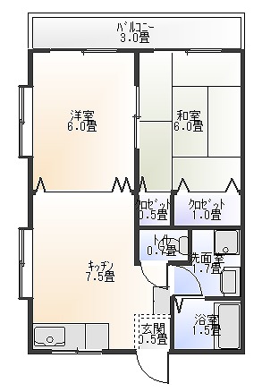 Mマンションの間取り