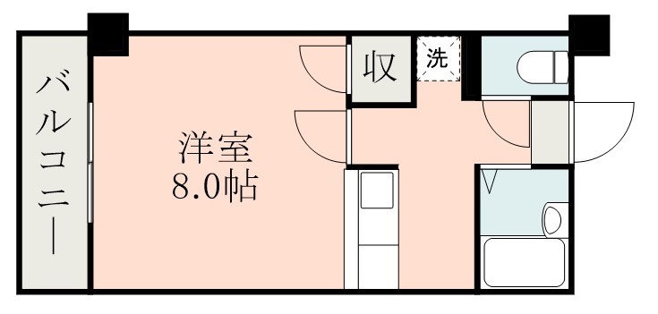 鹿児島市郡元のマンションの間取り