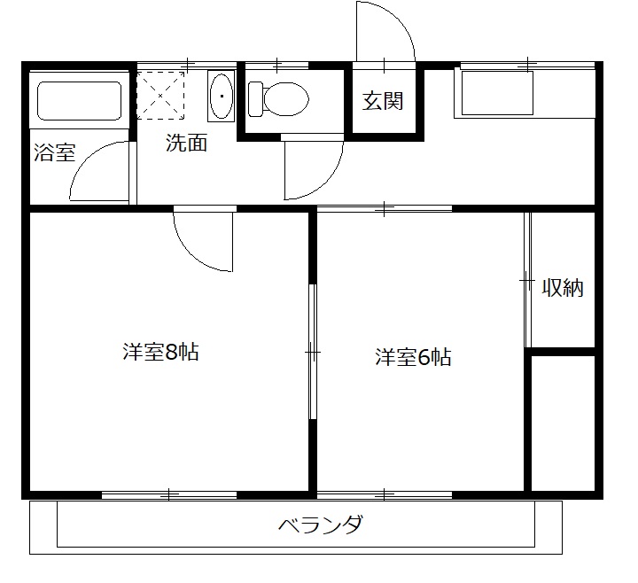 タカハシハイツの間取り