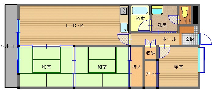 東和ハイツの間取り